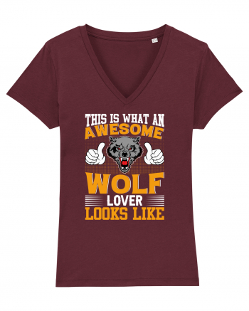 This Is What An Awesome Wolf Lover Looks Like Burgundy