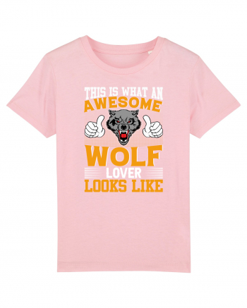 This Is What An Awesome Wolf Lover Looks Like Cotton Pink