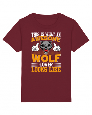 This Is What An Awesome Wolf Lover Looks Like Burgundy