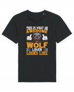 This Is What An Awesome Wolf Lover Looks Like Tricou mânecă scurtă Unisex Rocker