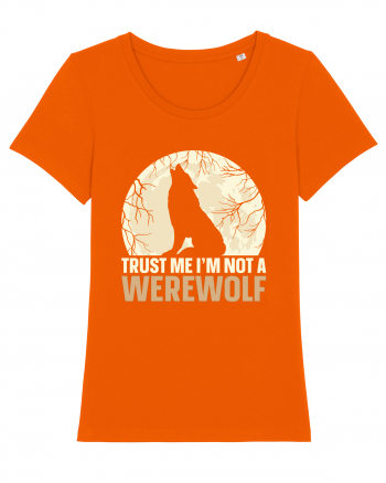 Trust me I'm not werewolf Bright Orange