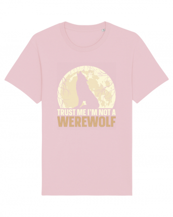 Trust me I'm not werewolf Cotton Pink