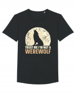 Trust me I'm not werewolf Tricou mânecă scurtă guler larg Bărbat Skater