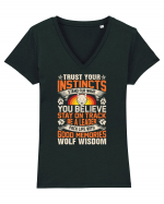 Trust Your Instincts Tricou mânecă scurtă guler V Damă Evoker