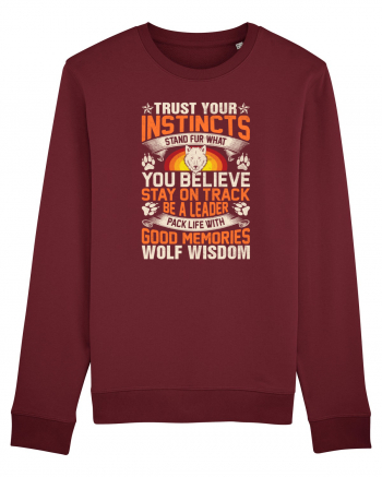 Trust Your Instincts Burgundy