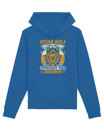 Vegan Wolf Does Not Appreciate Your Judgement Royal Blue