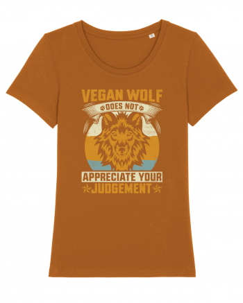 Vegan Wolf Does Not Appreciate Your Judgement Roasted Orange