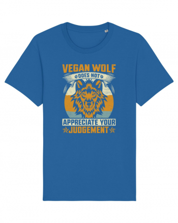 Vegan Wolf Does Not Appreciate Your Judgement Royal Blue