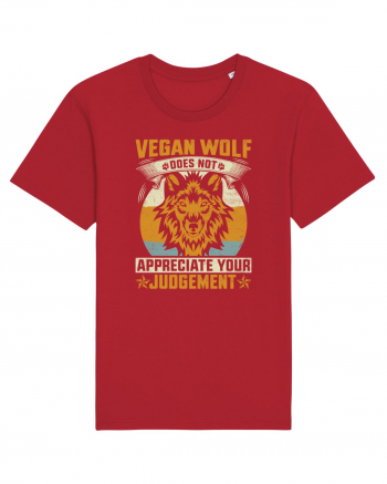 Vegan Wolf Does Not Appreciate Your Judgement Red