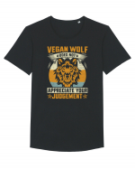 Vegan Wolf Does Not Appreciate Your Judgement Tricou mânecă scurtă guler larg Bărbat Skater