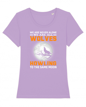 We are never alone we are all wolves howling Lavender Dawn