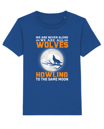 We are never alone we are all wolves howling Majorelle Blue