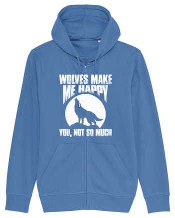 Wolves Make Me Happy You Not So Much Bright Blue