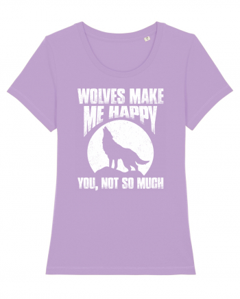 Wolves Make Me Happy You Not So Much Lavender Dawn