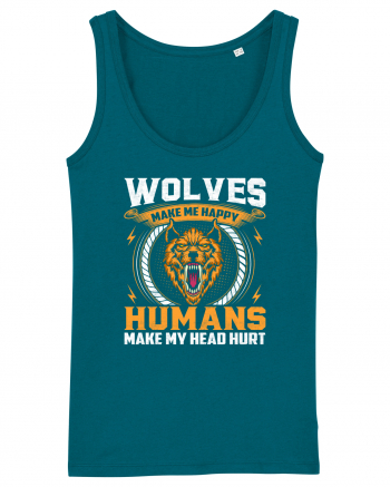 Wolves Make Me Happy Humans Make Me Head Hurt Ocean Depth