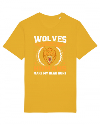 Wolves Make Me Happy Humans Make Me Head Hurt Spectra Yellow