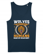 Wolves Make Me Happy Humans Make Me Head Hurt Maiou Bărbat Runs