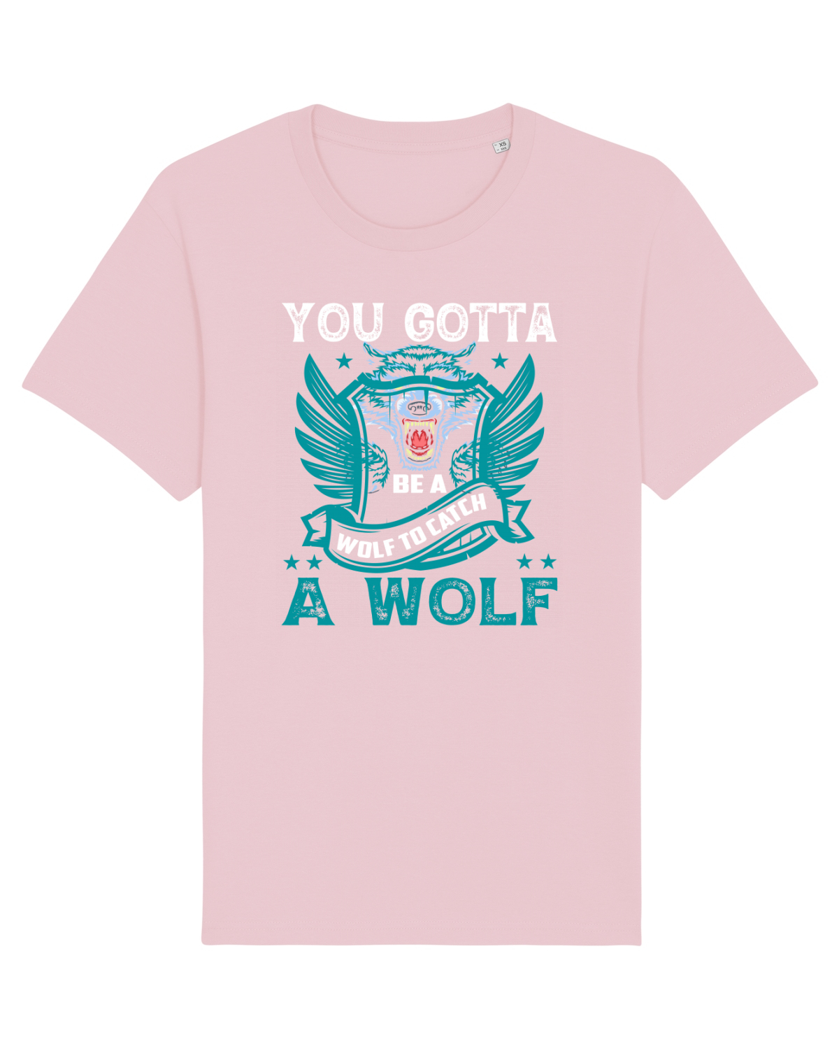 Tricou mânecă scurtă Unisex Rocker Cotton Pink