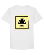 Asfalt - Drumuri bune! Tricou mânecă scurtă guler larg Bărbat Skater