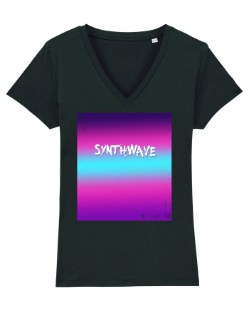 Synthwave Neon 80's Black