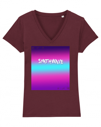 Synthwave Neon 80's Burgundy