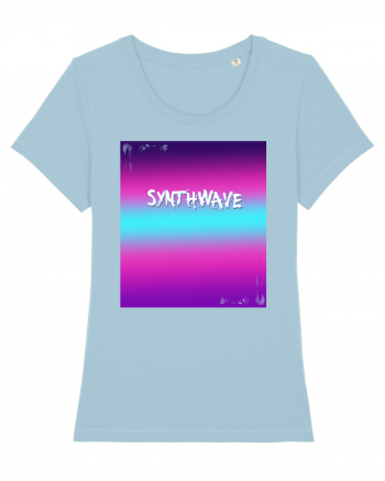 Synthwave Neon 80's Sky Blue