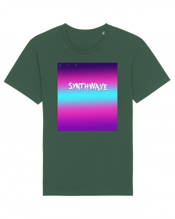 Synthwave Neon 80's Bottle Green