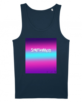 Synthwave Neon 80's Navy