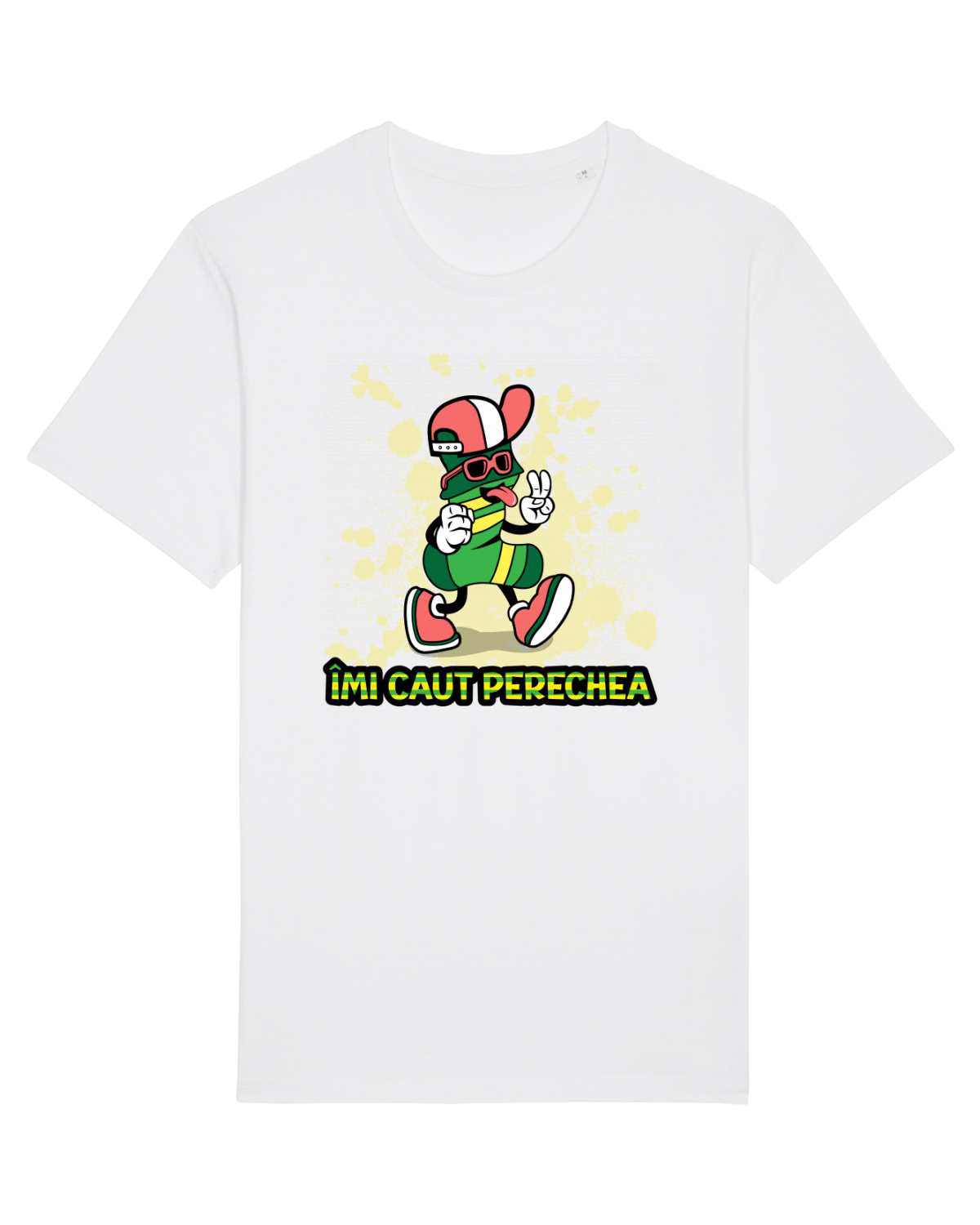 Tricou mânecă scurtă Unisex Rocker White