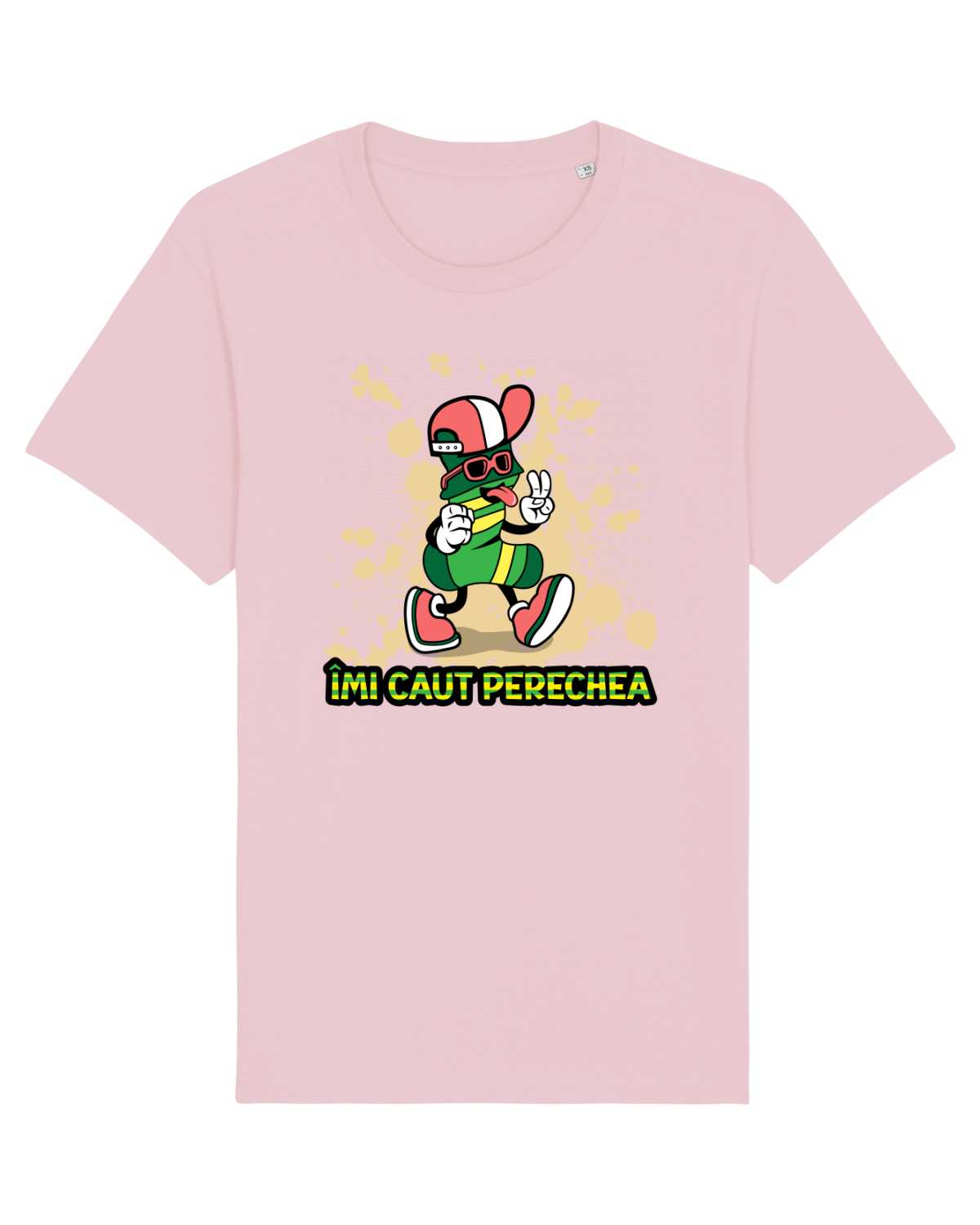Tricou mânecă scurtă Unisex Rocker Cotton Pink