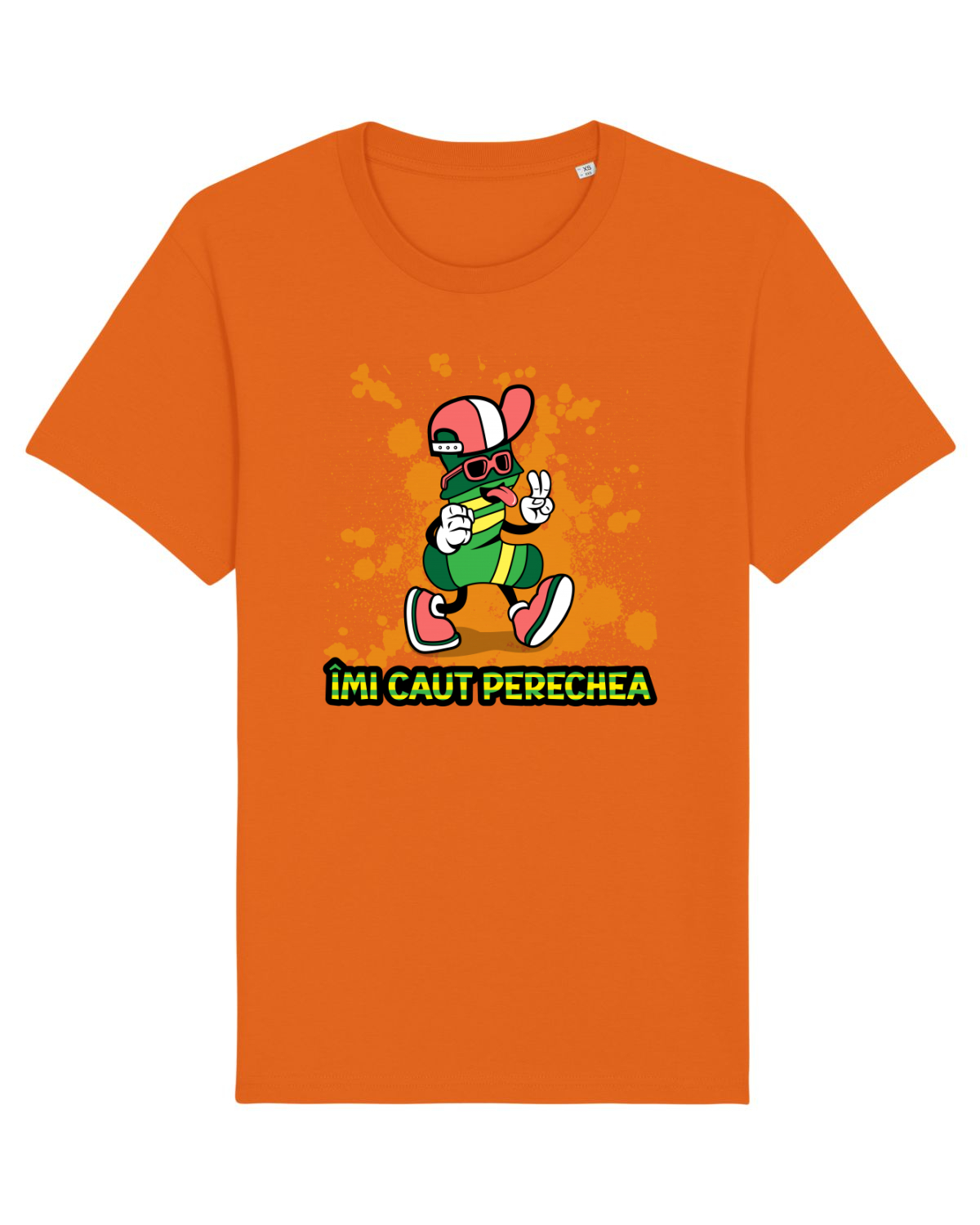 Tricou mânecă scurtă Unisex Rocker Bright Orange