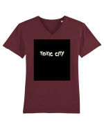 Toxic City Tricou mânecă scurtă guler V Bărbat Presenter