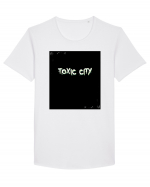 Toxic City Tricou mânecă scurtă guler larg Bărbat Skater