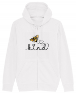 Bee Kind  Hanorac cu fermoar Unisex Connector