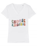 Choose Kindness Tricou mânecă scurtă guler V Damă Evoker