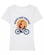 Aceasta mamă pedalează Tricou mânecă scurtă guler larg fitted Damă Expresser