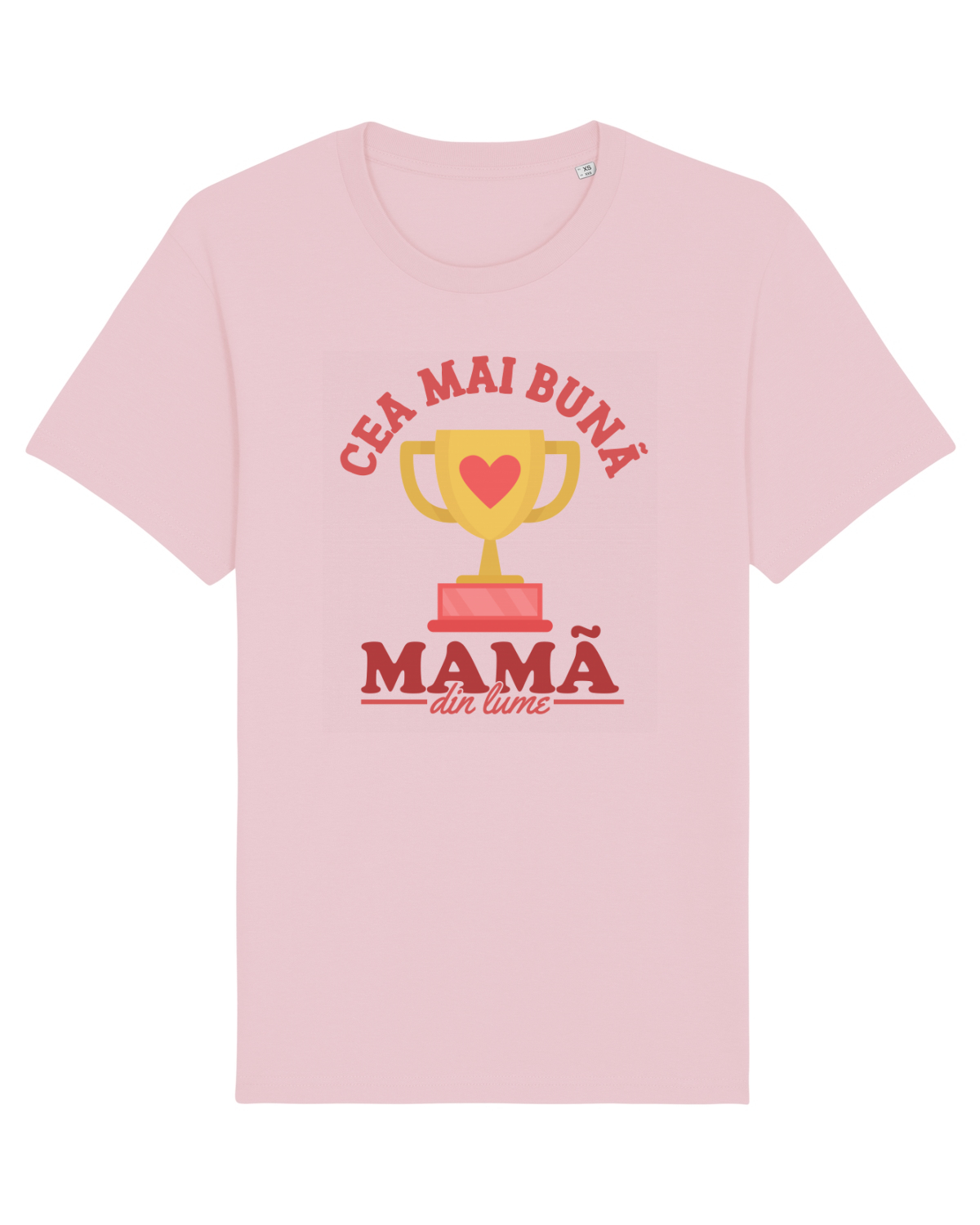 Tricou mânecă scurtă Unisex Rocker Cotton Pink