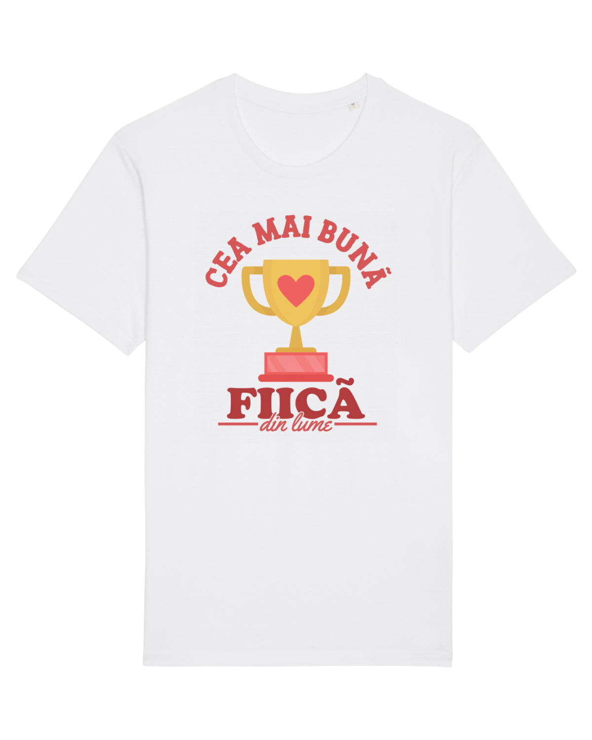 Tricou mânecă scurtă Unisex Rocker White