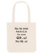 Cod QR - black Sacoșă textilă