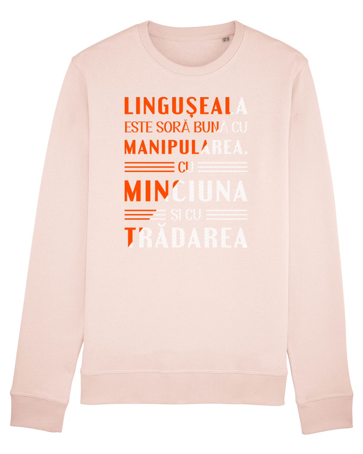 Bluză mânecă lungă Unisex Rise Candy Pink