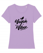 Vegan Vibes Tricou mânecă scurtă guler larg fitted Damă Expresser