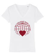 Cea mai curajoasă mama din lume Tricou mânecă scurtă guler V Damă Evoker