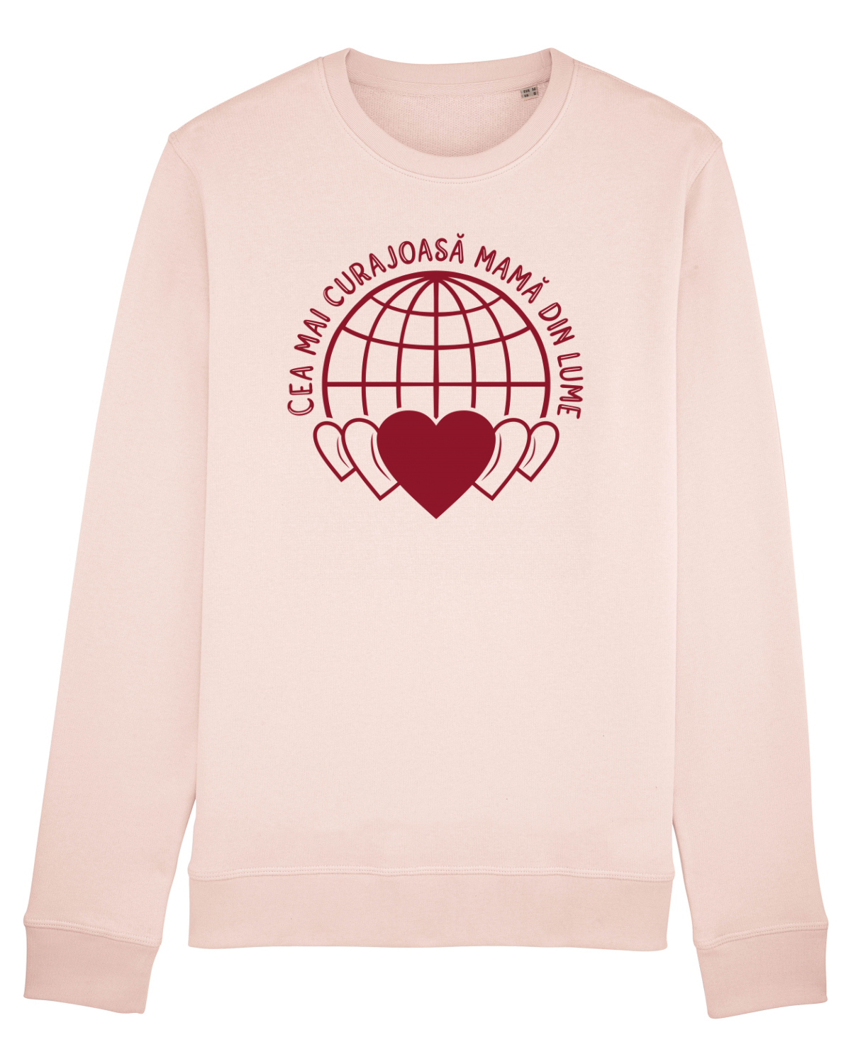 Bluză mânecă lungă Unisex Rise Candy Pink