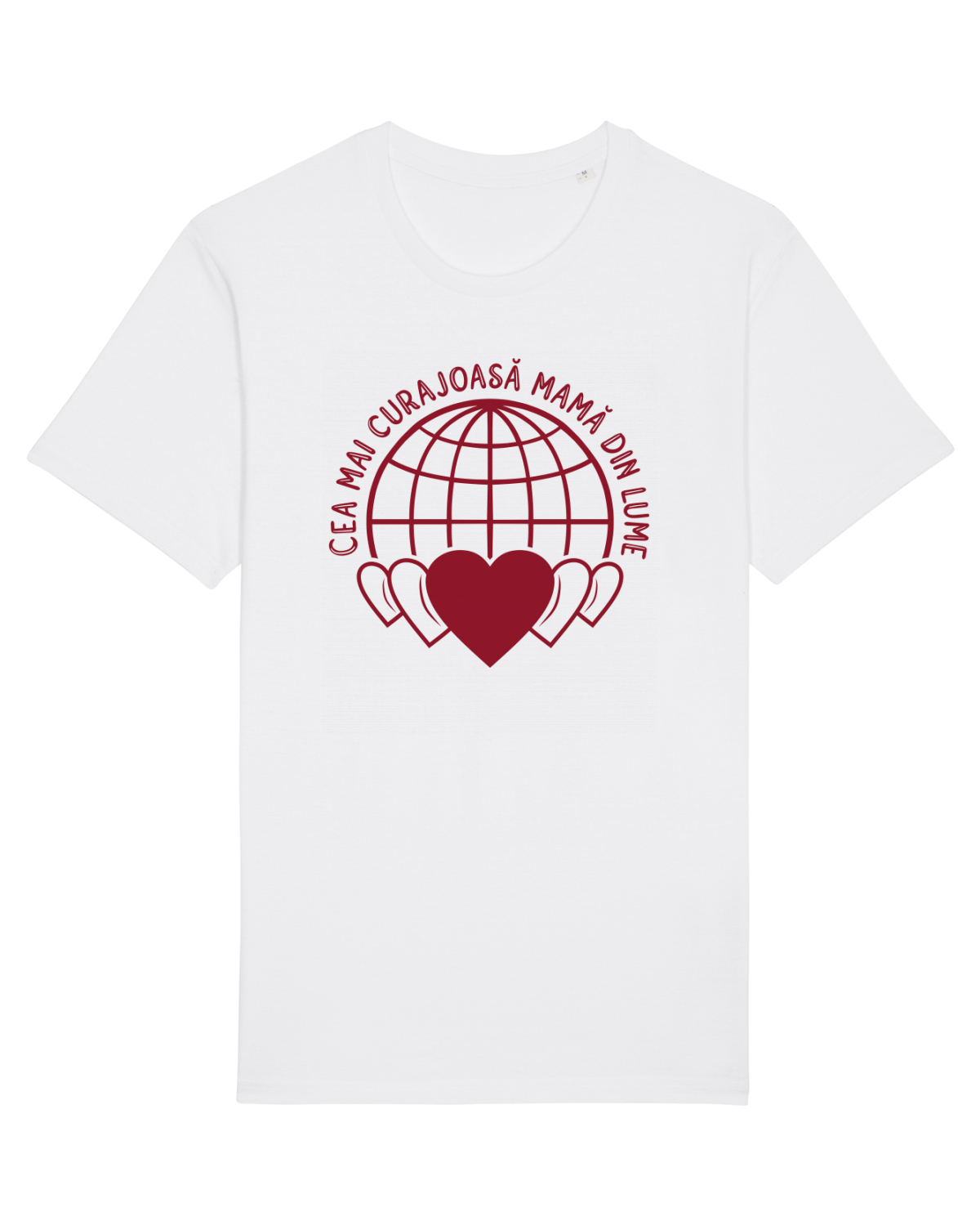 Tricou mânecă scurtă Unisex Rocker White