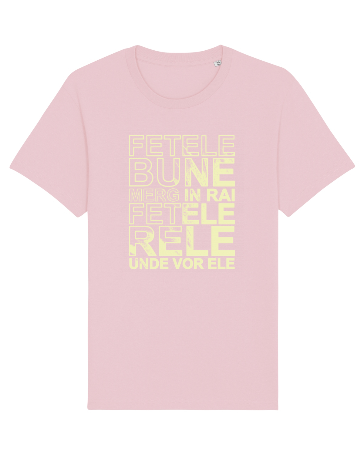 Tricou mânecă scurtă Unisex Rocker Cotton Pink