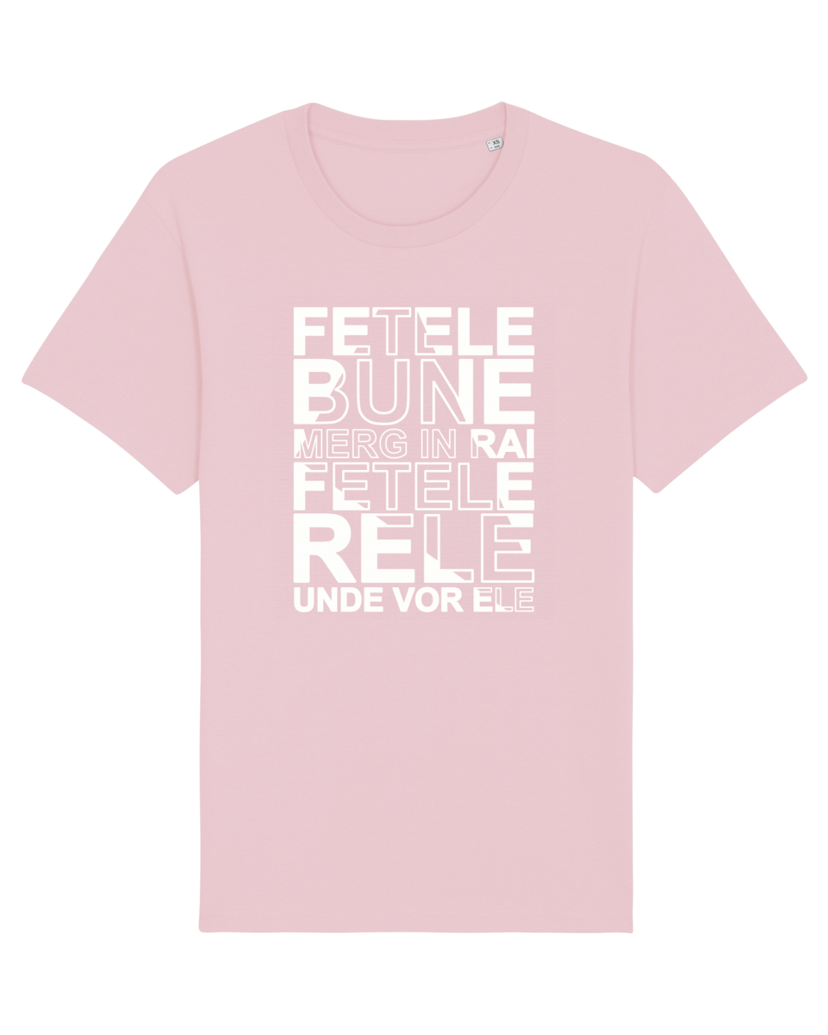 Tricou mânecă scurtă Unisex Rocker Cotton Pink
