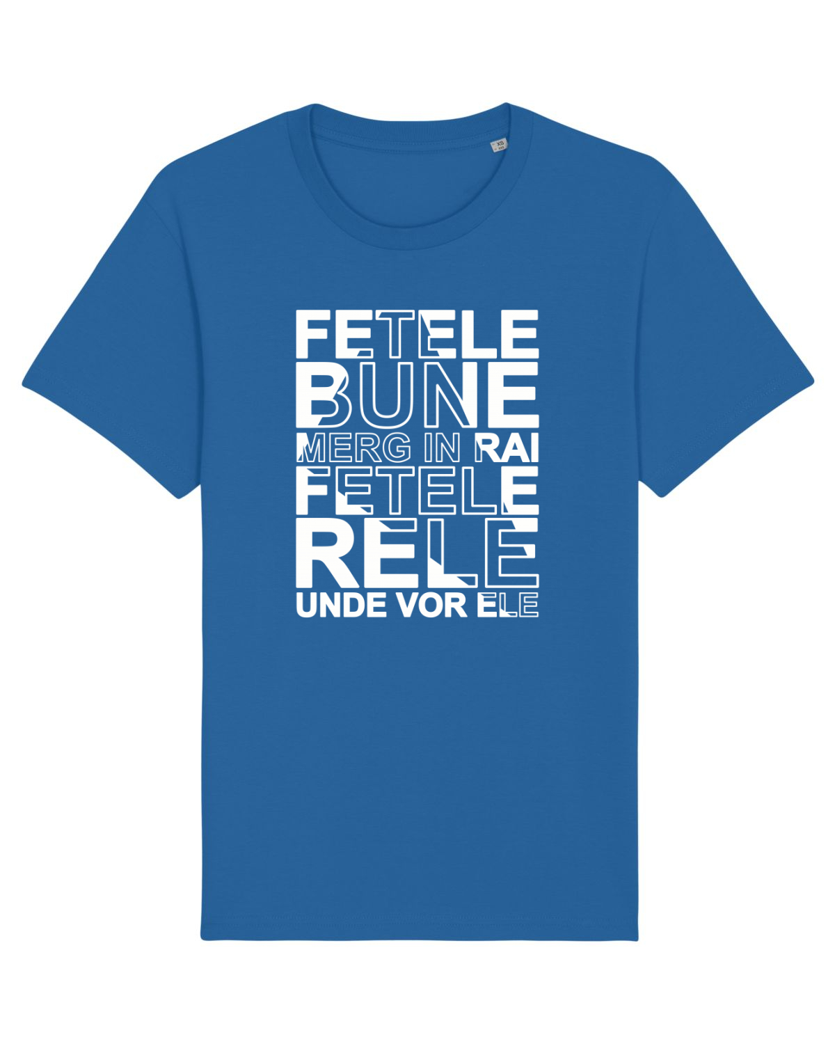 Tricou mânecă scurtă Unisex Rocker Royal Blue