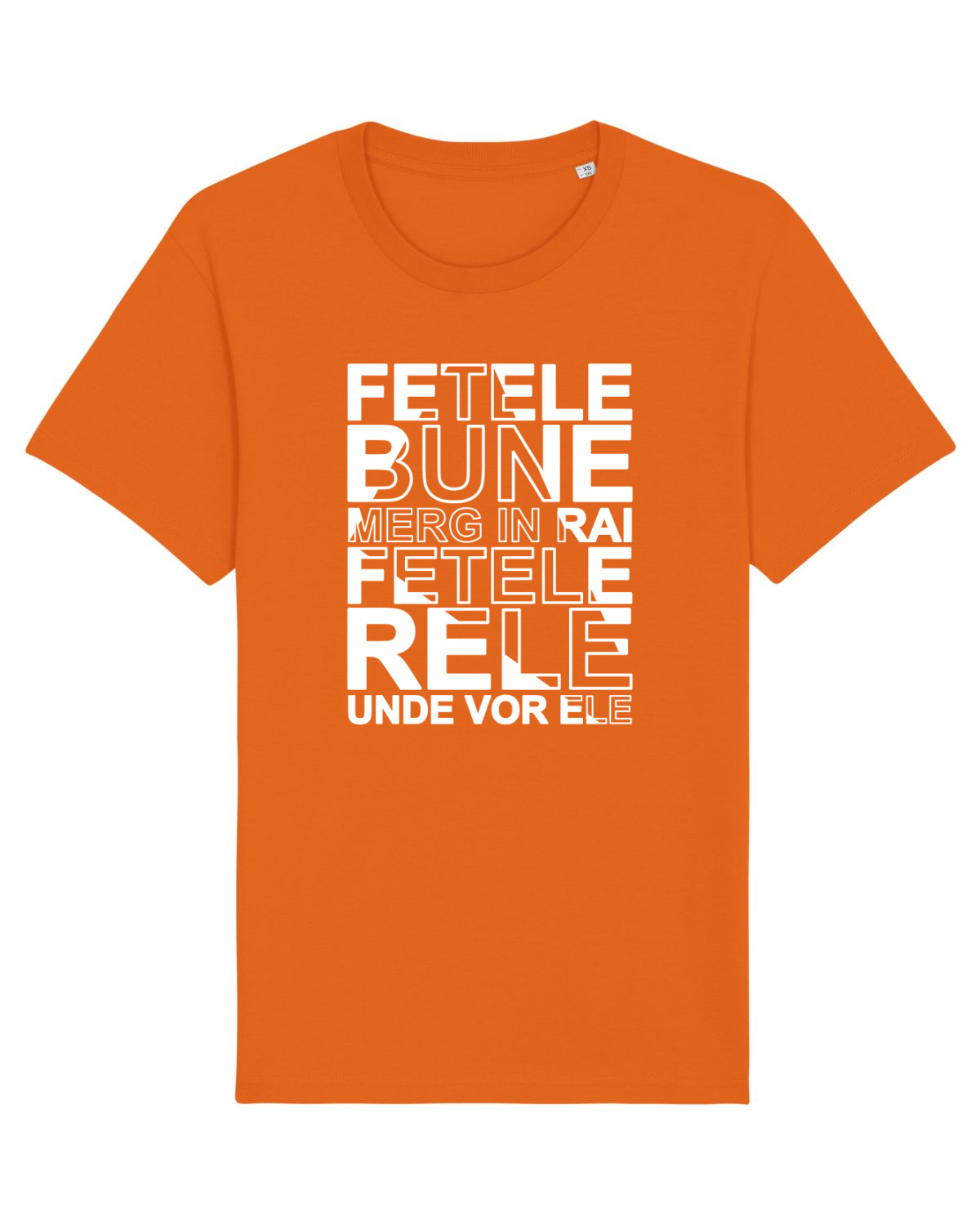 Tricou mânecă scurtă Unisex Rocker Bright Orange