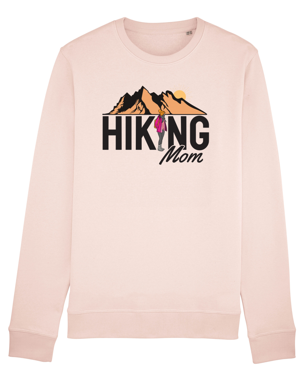 Bluză mânecă lungă Unisex Rise Candy Pink
