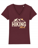 Hiking mom - culori închise Tricou mânecă scurtă guler V Damă Evoker